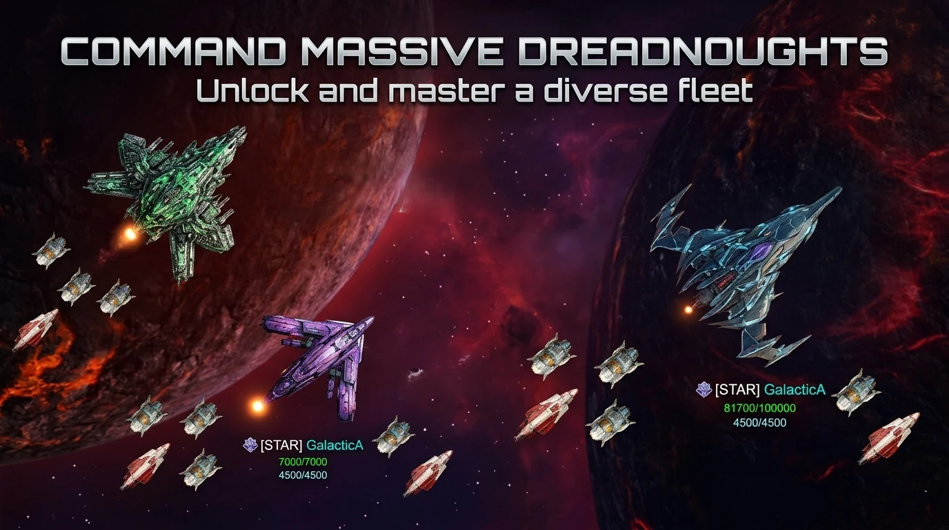 Galactic Arena - Space War MMO screenshot